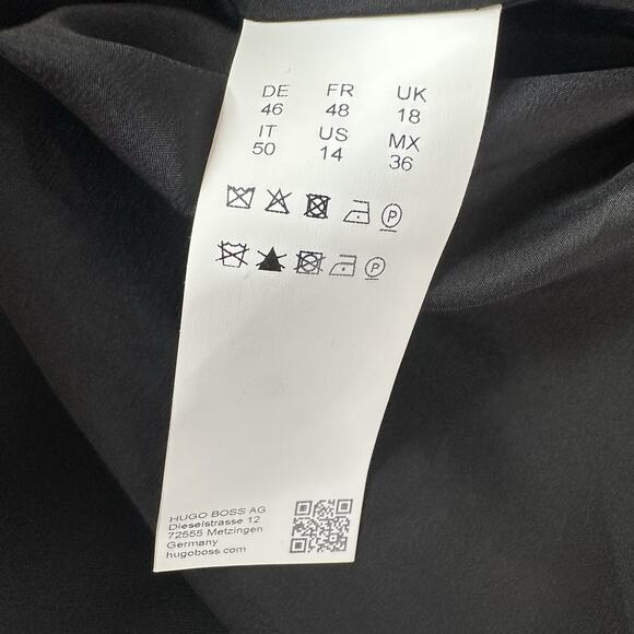 BOSS Hugo Boss Dress Womens 14 Dapena V-Neck Colorblock Sheath Career Capsule - Picture 7 of 12